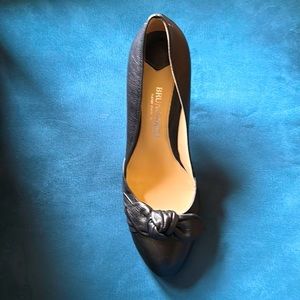 Bruno Magli Leather Black Pump